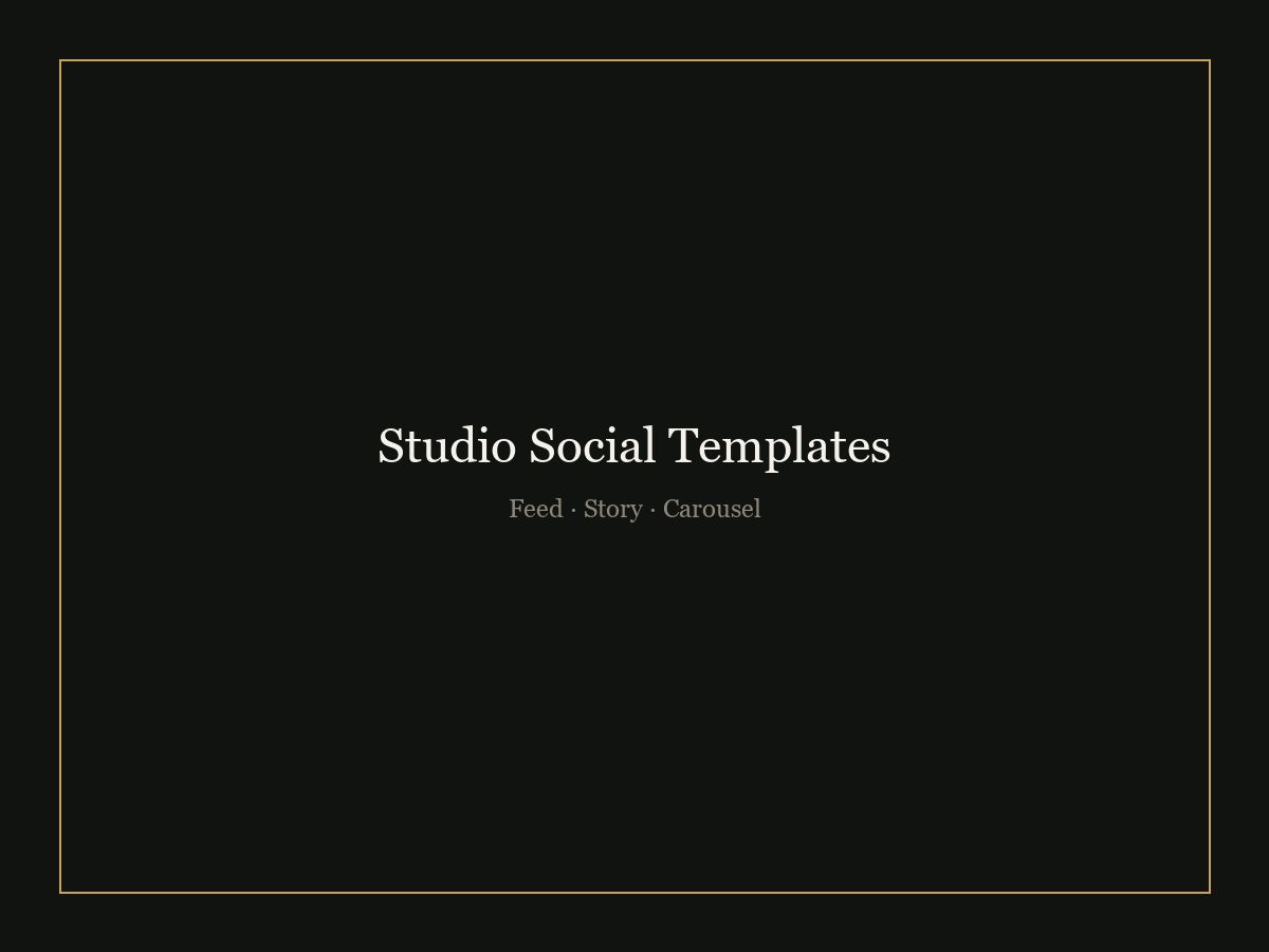 Social template, feed format